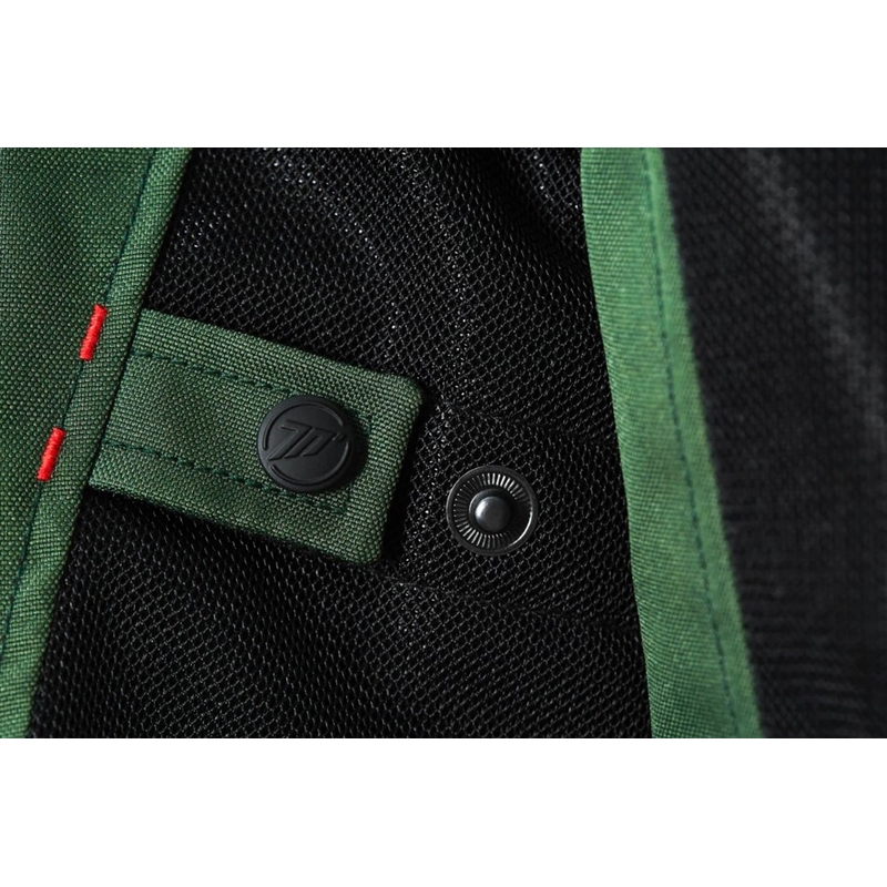 Seventy Degrees SD-JT66 Sahara Khaki Red Motorradjacke