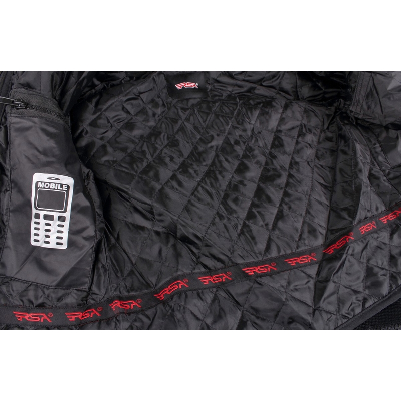 Damen Motorradjacke RSA Queen schwarz Ausverkauf
