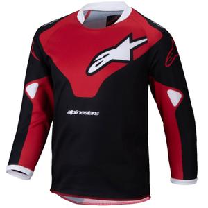Kinder-Motocross-Trikot Alpinestars Racer Veil Kids schwarz-rot