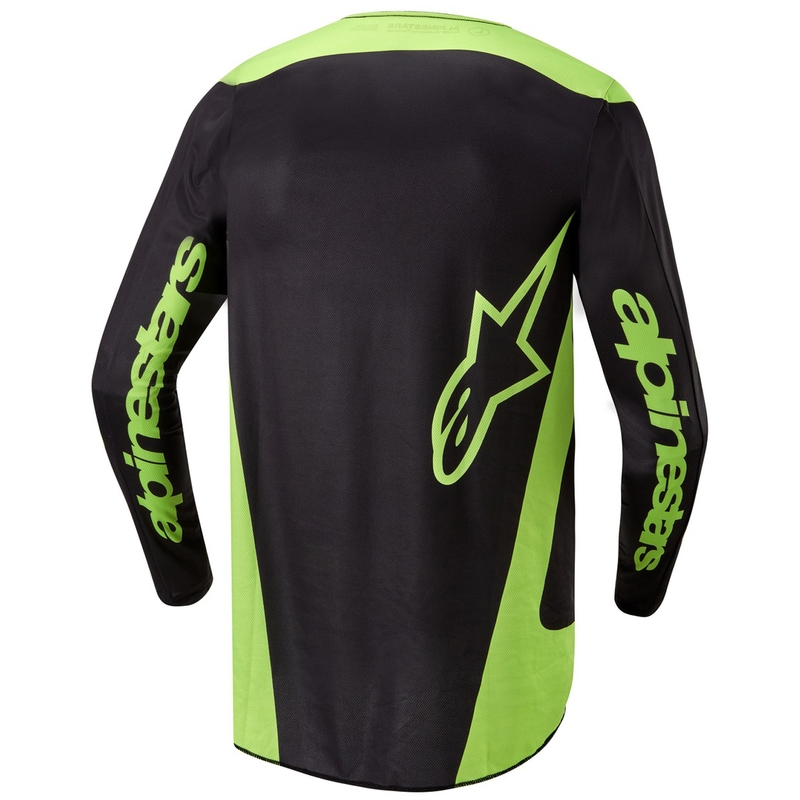 Alpinestars Fluid Lurv Motocross Trikot schwarz-fluo gelb