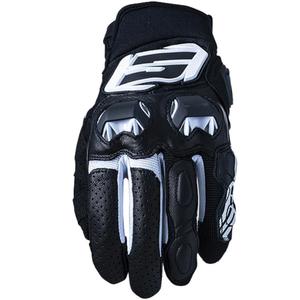 Motorradhandschuhe Five SF3 schwarz-weiß
