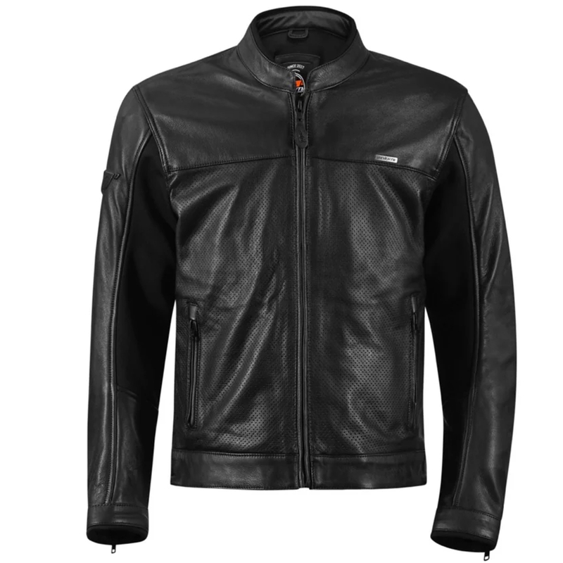 Seventy Degrees SD-JL4 Legend Classic Leder-Motorradjacke Schwarz