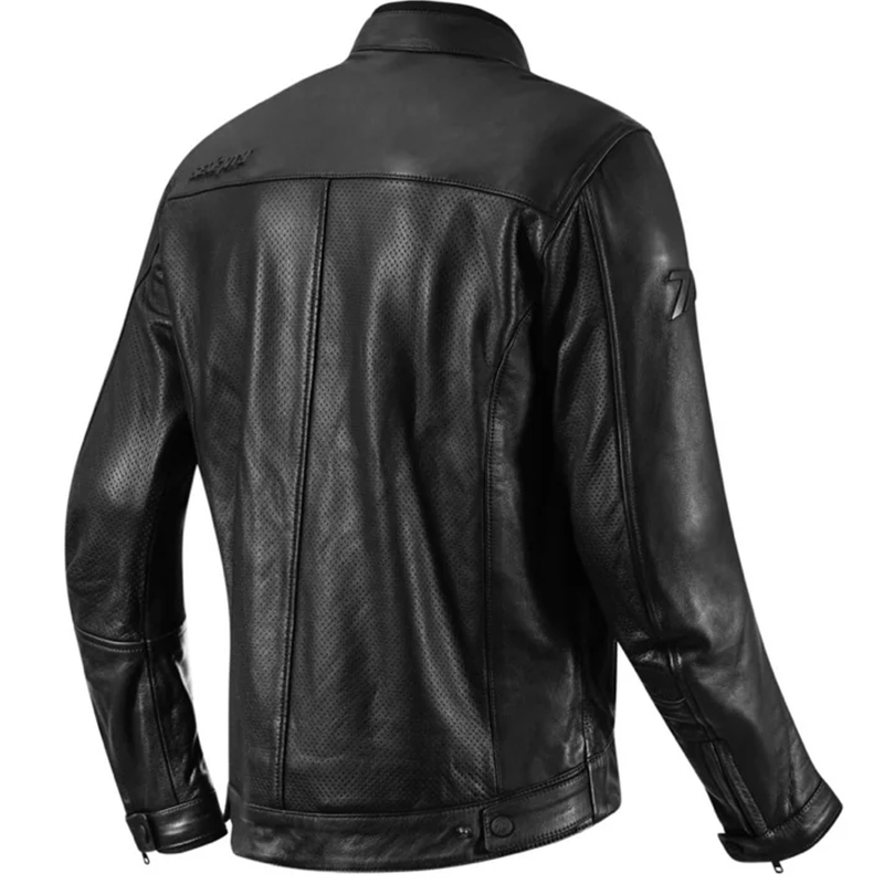 Seventy Degrees SD-JL4 Legend Classic Leder-Motorradjacke Schwarz