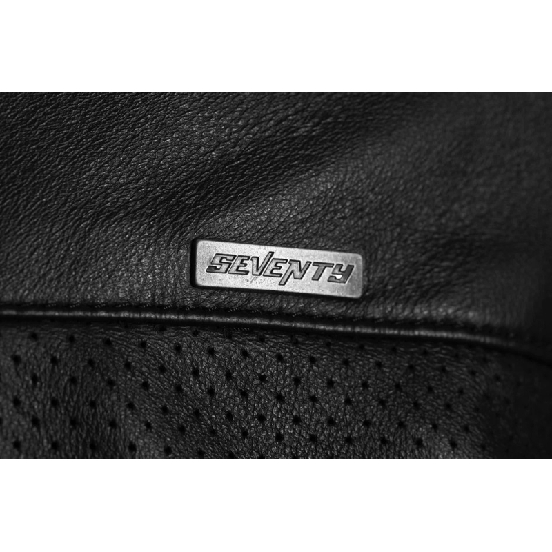 Seventy Degrees SD-JL4 Legend Classic Leder-Motorradjacke Schwarz