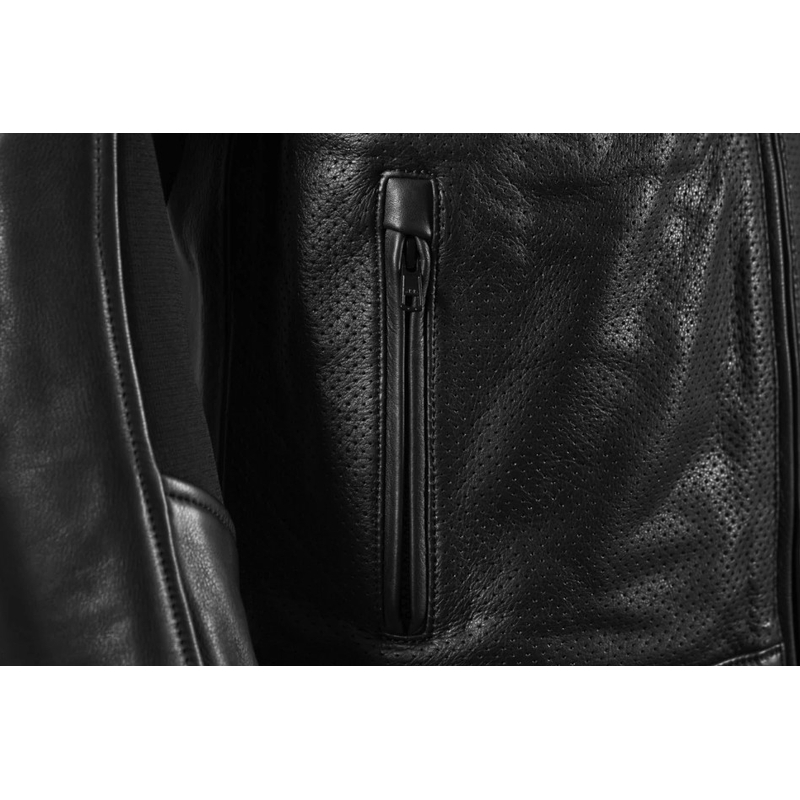 Seventy Degrees SD-JL4 Legend Classic Leder-Motorradjacke Schwarz