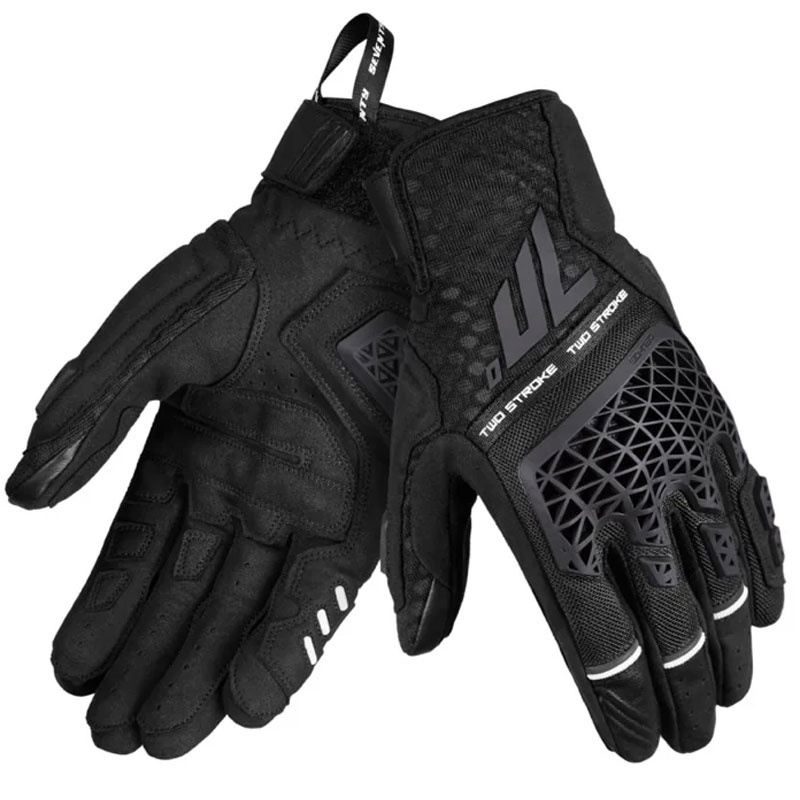 Seventy Degrees SD-N60 Zweitakt-Motorradhandschuhe Schwarz