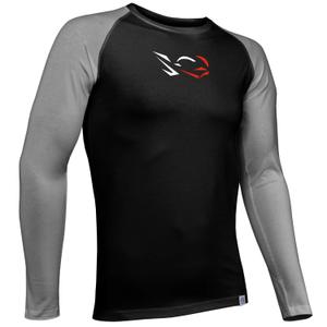 Herren Thermo T-Shirt nanosilver® Combi Ride schwarz-grau