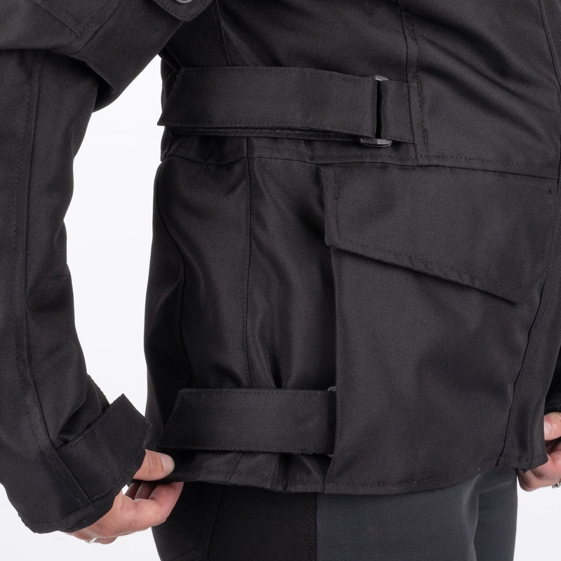 Oxford Spartan Long WP Damen Motorradjacke Schwarz