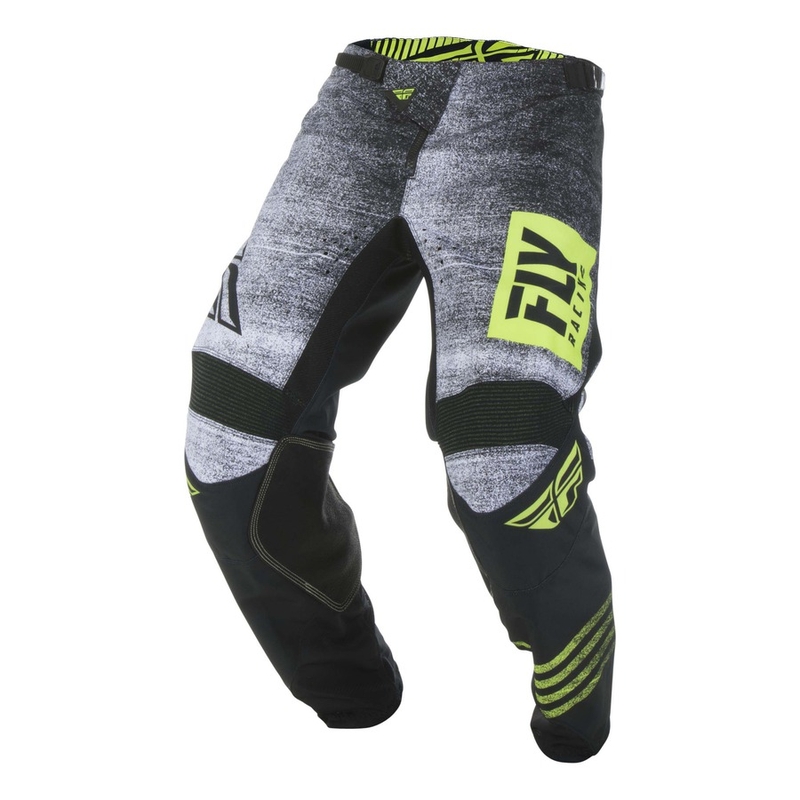 Motocross-Hose FLY Racing Kinetic NOIZ 2019 - USA schwarz-fluo gelb