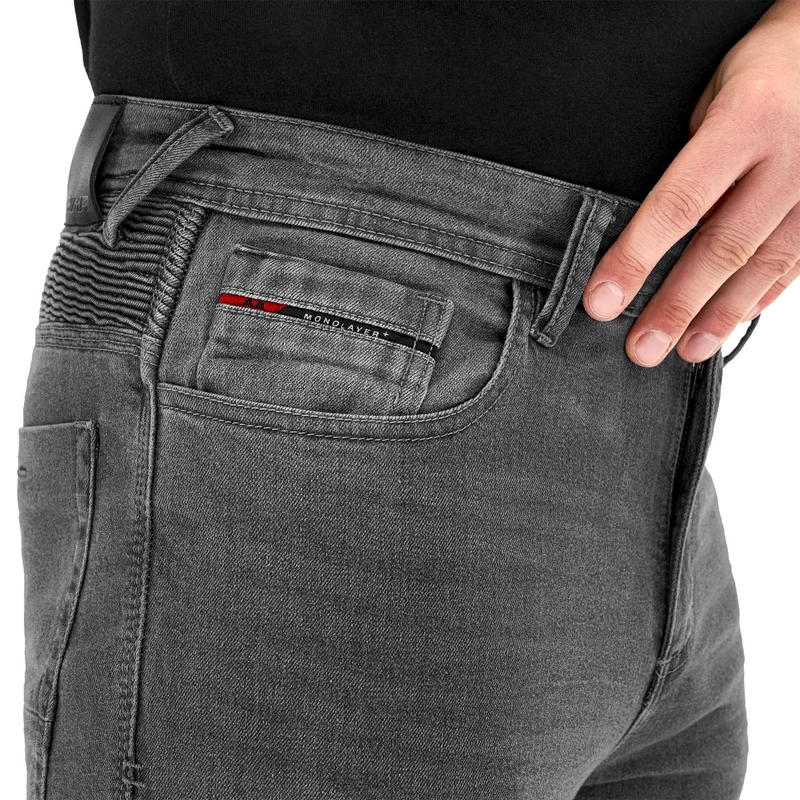 Shima Zenith graue Motorradjeans