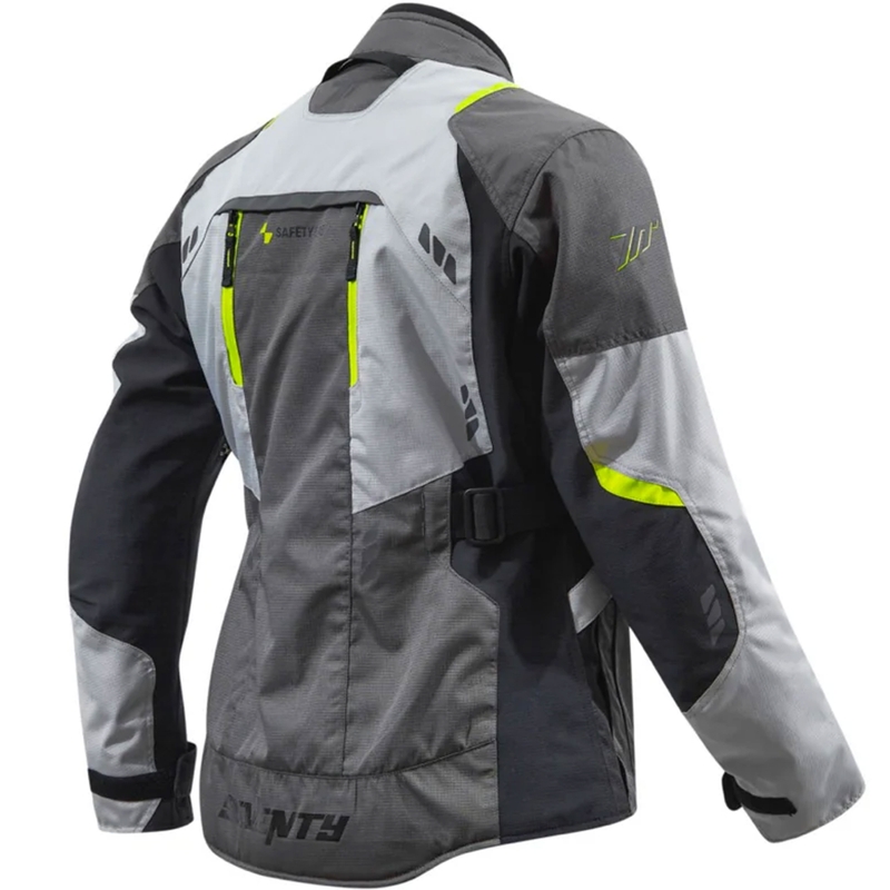 Seventy Degrees SD-JT67 Tanami Motorradjacke schwarz-grau-fluogelb