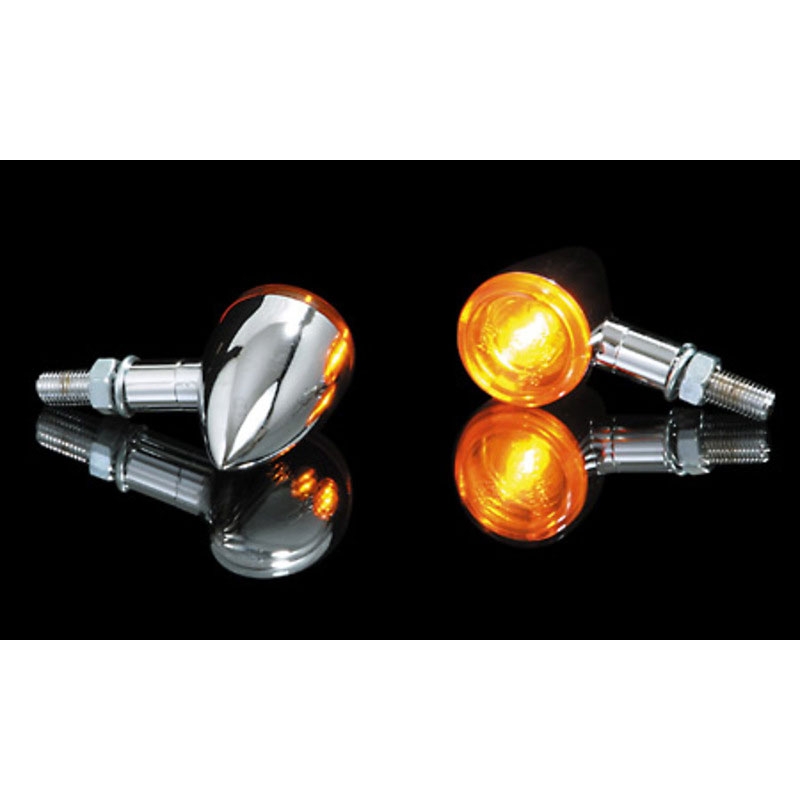 Motorradblinker Highsider Smart Mini Bullet chrom