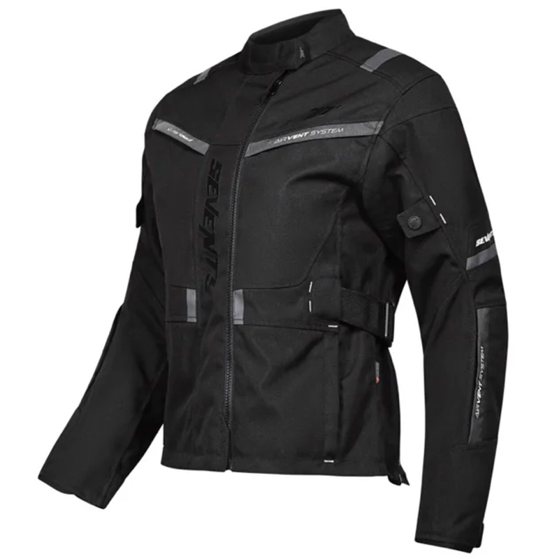 Damen Motorradjacke Seventy Degrees SD-JT85 Tonale schwarz