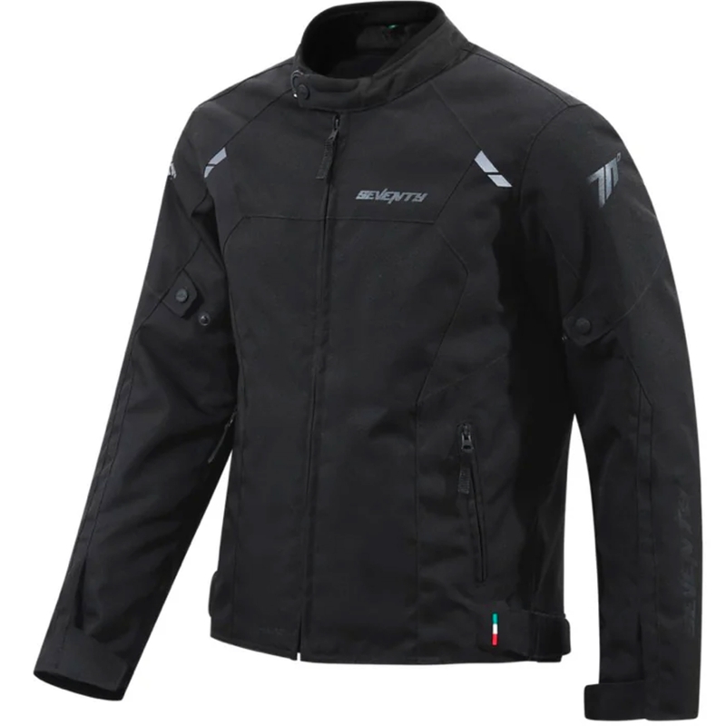 Seventy Degrees SD-JR65 Piston Motorradjacke schwarz