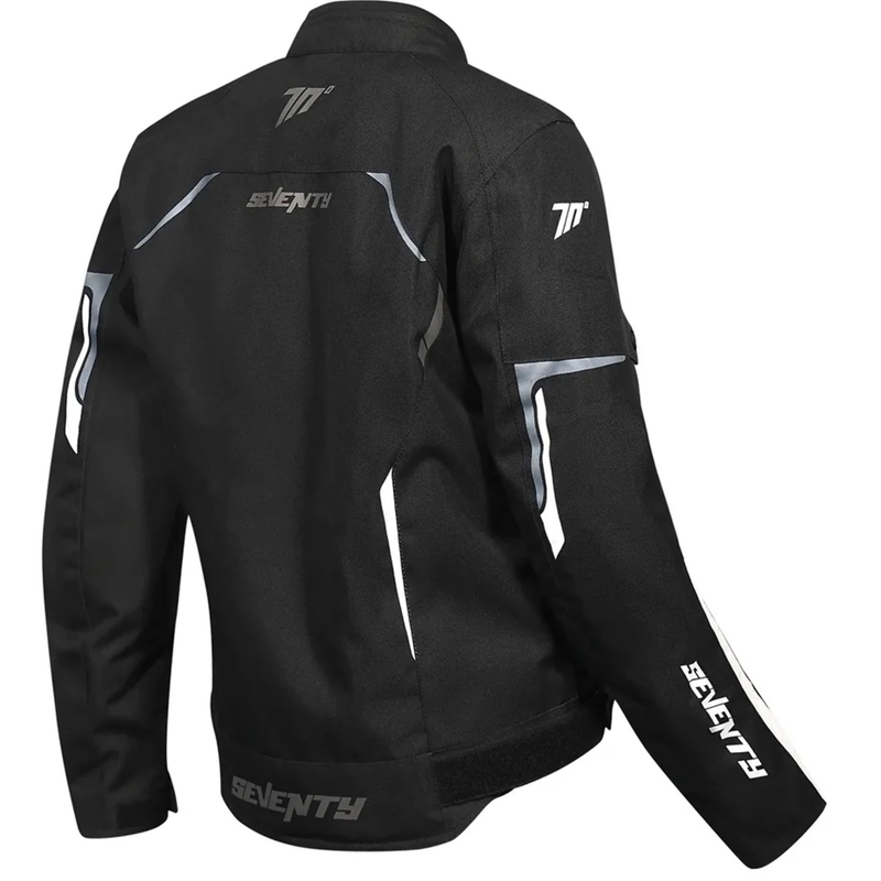 Damen Motorradjacke Seventy Degrees SD-JR67 Piston schwarz-grau-weiß
