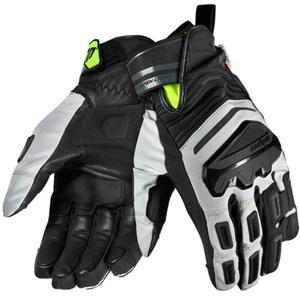 Motorradhandschuhe Seventy Degrees SD-T13 Aspen Light schwarz-grau-fluo gelb