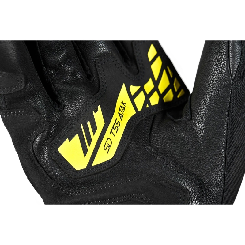 Motorradhandschuhe Seventy Degrees SD-T55 Atak schwarz-fluo gelb