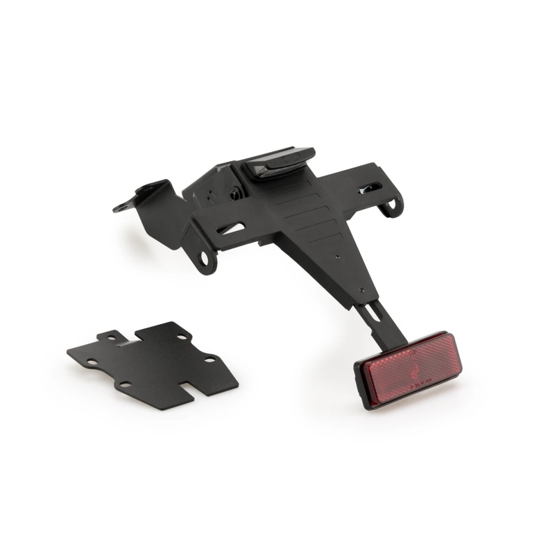 Adjustable license support PUIG schwarz für YAMAHA YZF-R7 2022-2024
