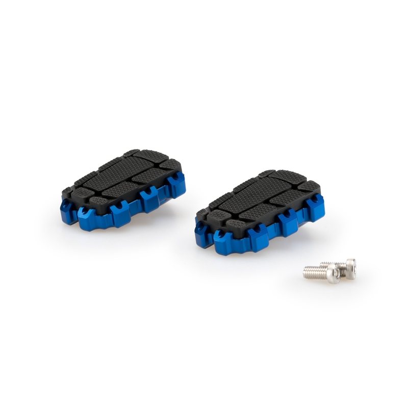 Fussratsen ohne Adapter PUIG ENDURO 2.0 blau with rubber