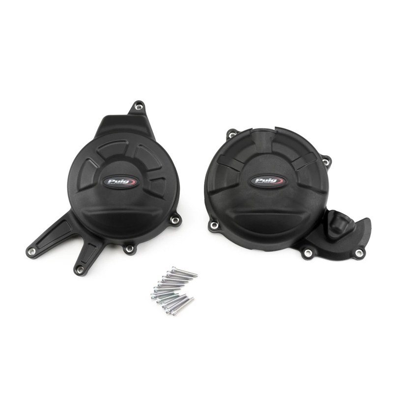 Engine covers PUIG Track for Championship schwarz