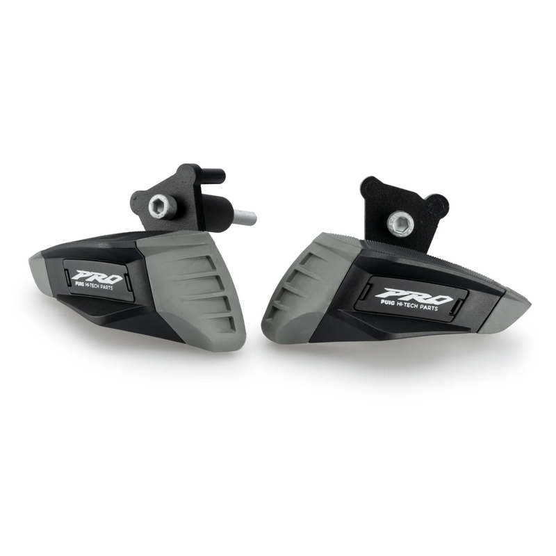 Frame sliders PUIG PRO 2.0 black with grey rubber
