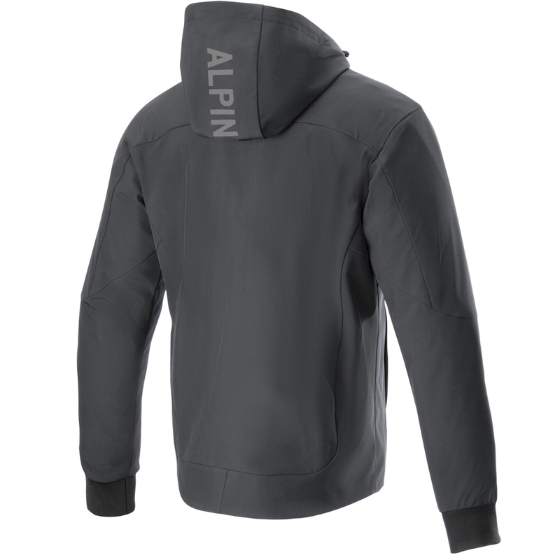 Alpinestars Radium Tech Hoodie Motorrad Sweatshirt schwarz-weiß