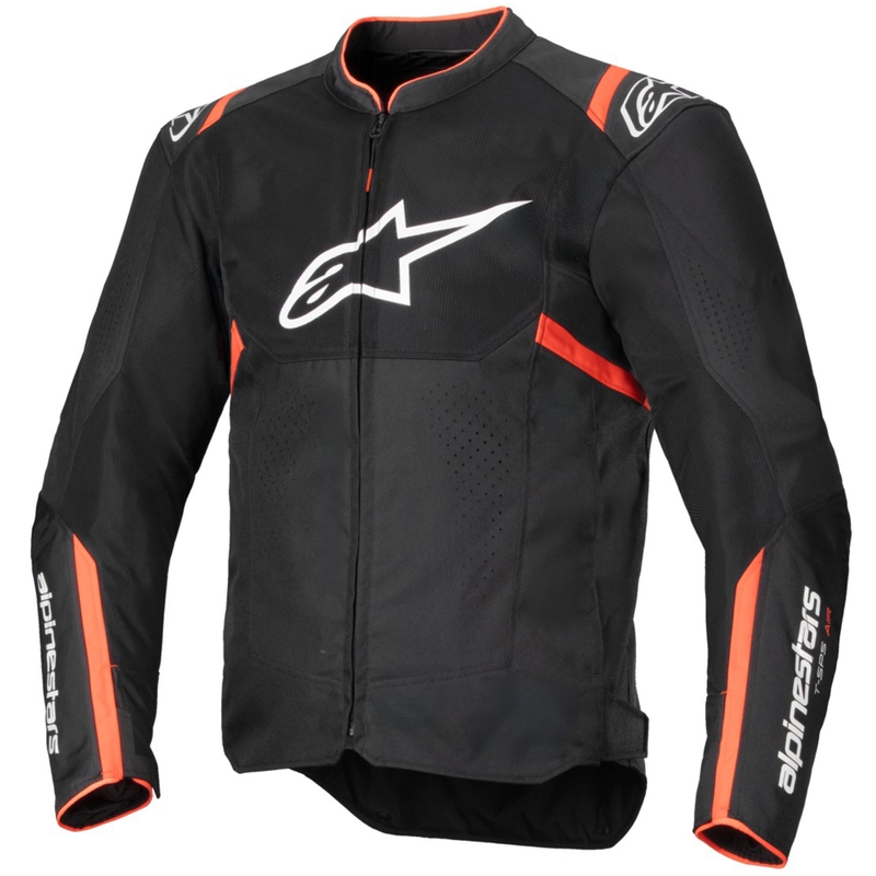 Motorradjacke Alpinestars T-SPS Air V2 schwarz-neonrot