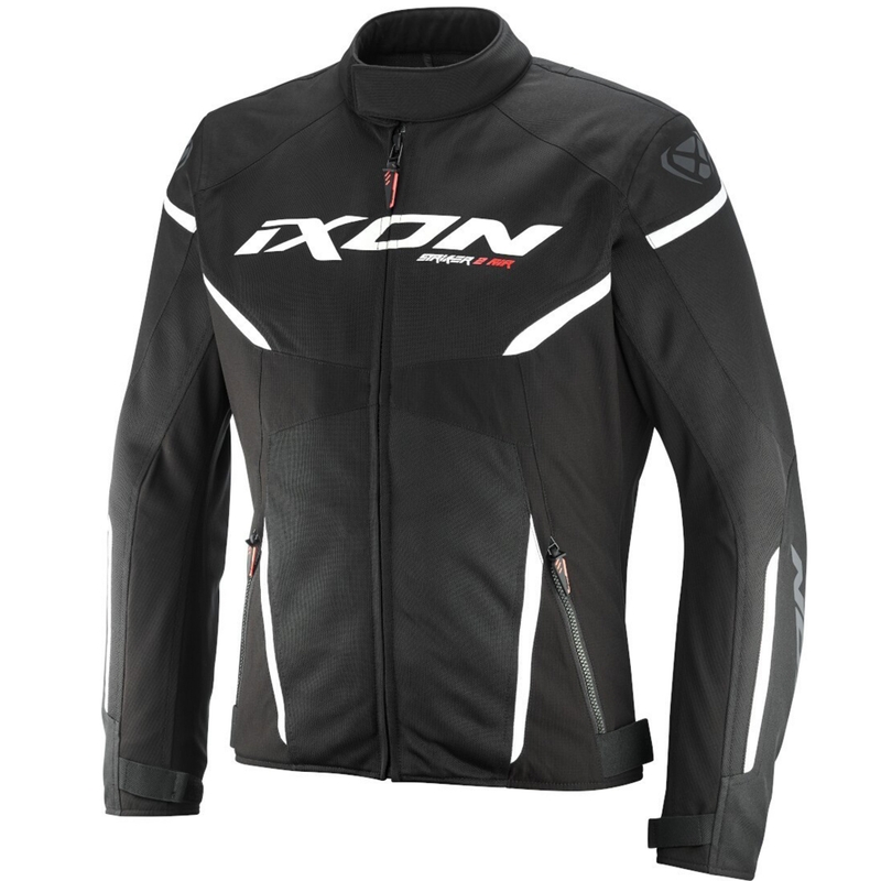 Motorradjacke IXON Striker 2 Air WP schwarz und weiß