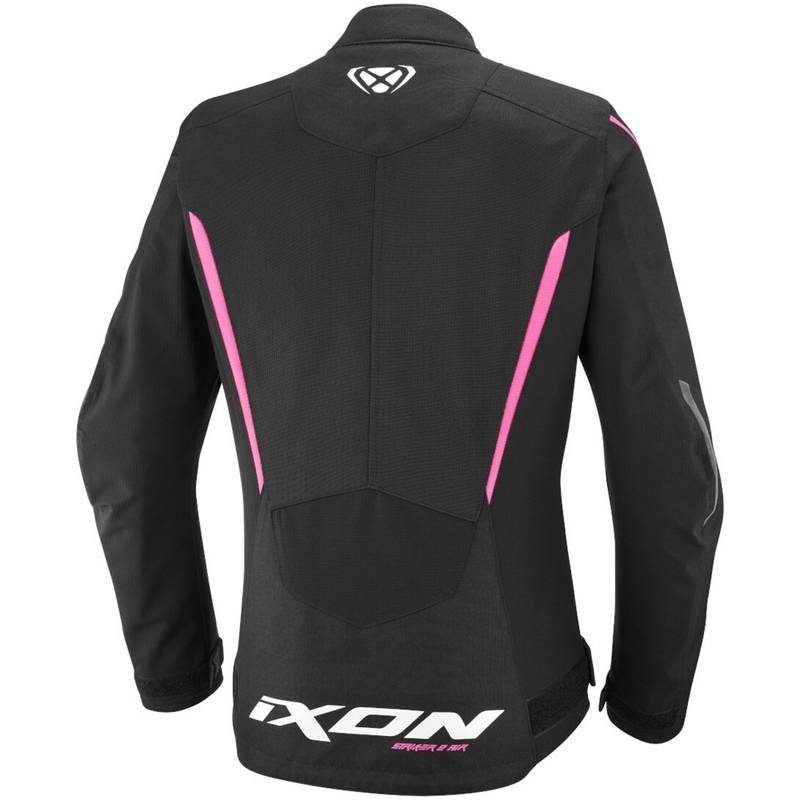Damen-Motorradjacke IXON Striker 2 Air WP Lady schwarz und rosa
