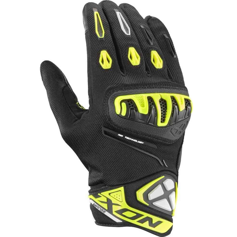 Motorradhandschuhe IXON Mirage Air schwarz-fluo gelb