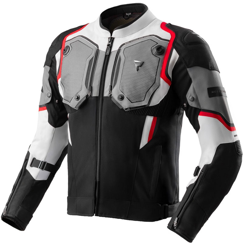 Rebelhorn Borg II schwarz-grau-rote Motorradjacke