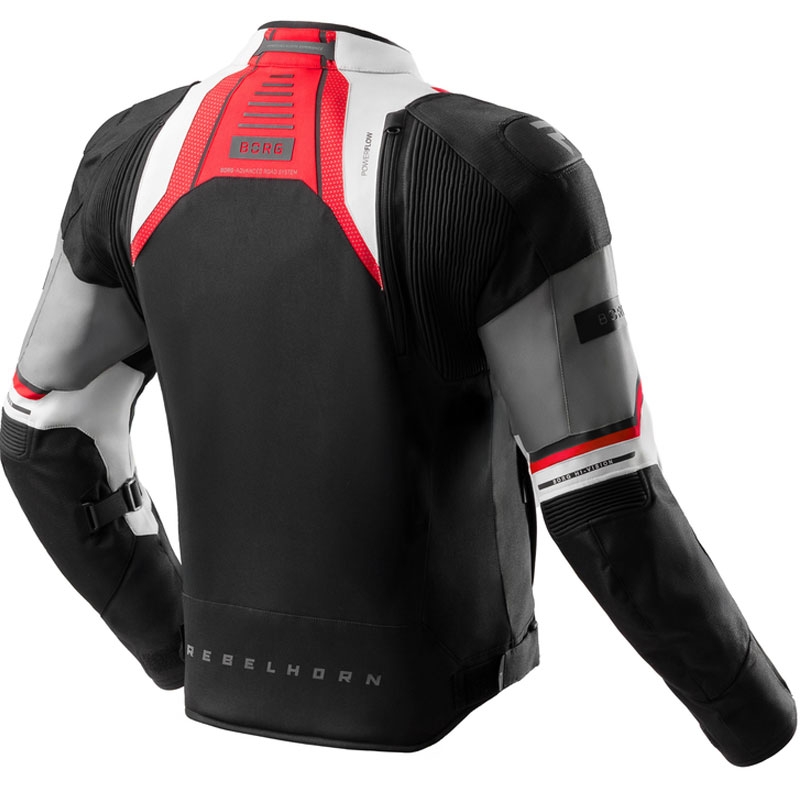Rebelhorn Borg II schwarz-grau-rote Motorradjacke