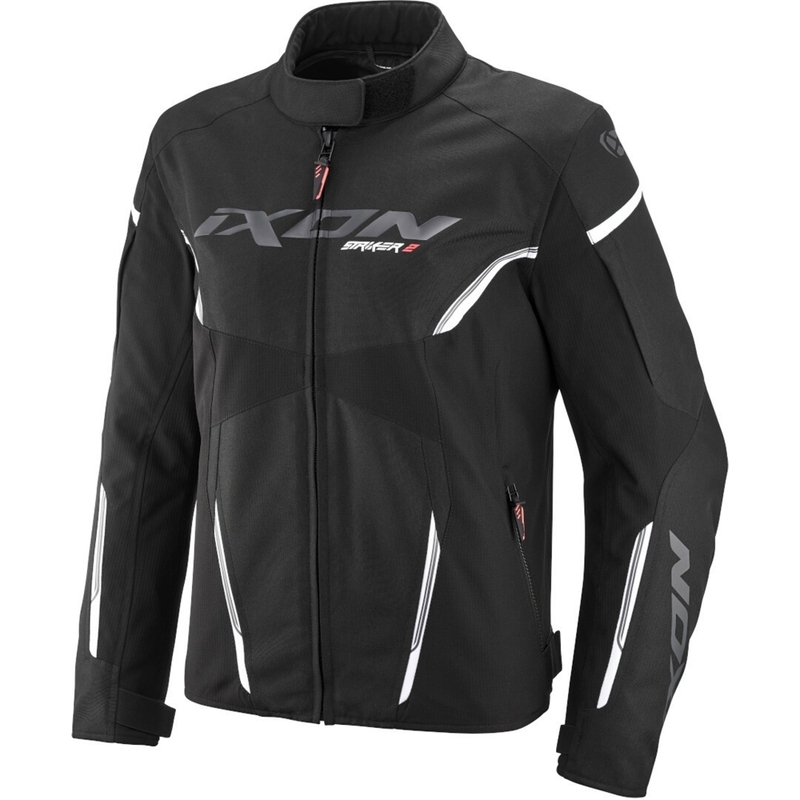 Damen Motorradjacke IXON Striker 2 C-Größe schwarz-weiß