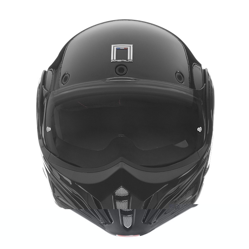 NOX PREMIUM Stratos Klapphelm Motorrad mattschwarz