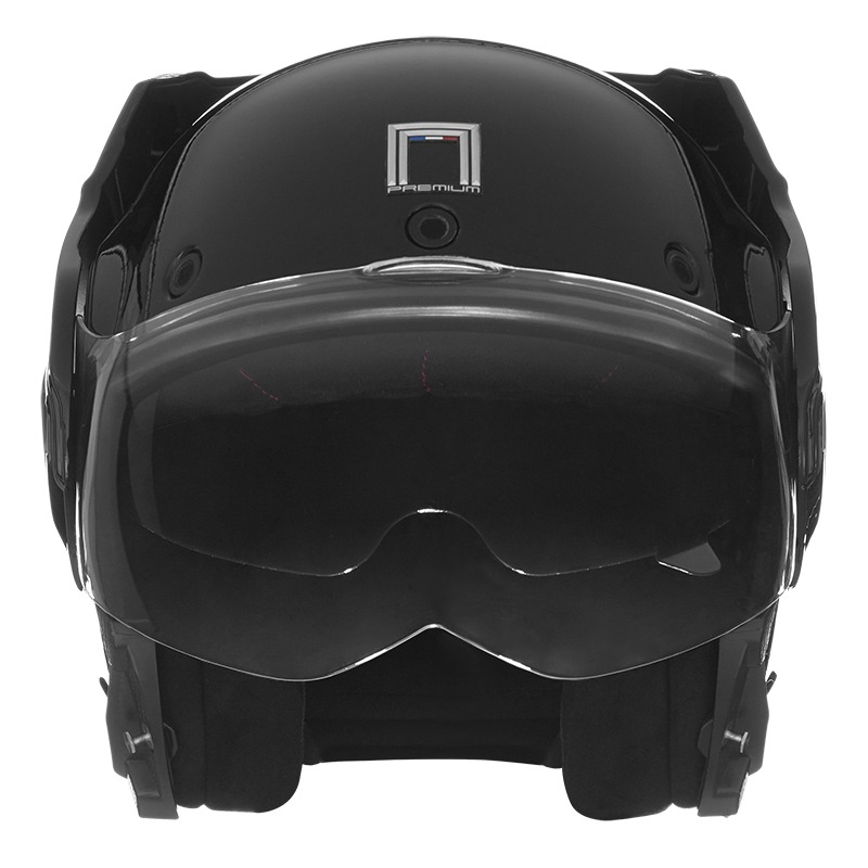 NOX PREMIUM Stratos Klapphelm Motorrad mattschwarz