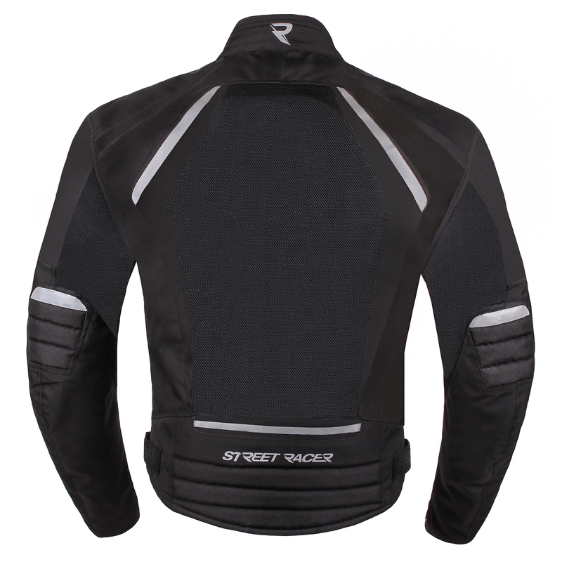 Street Racer Elite Schwarze Motorradjacke Ausverkauf