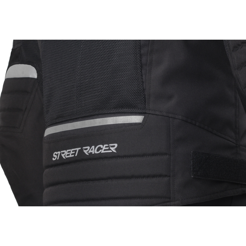 Street Racer Elite Schwarze Motorradjacke Ausverkauf