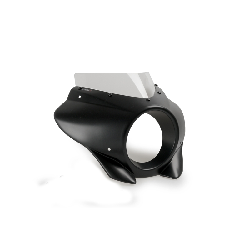 Plexiglas PUIG MIRAGE SPORT clear matt black housing