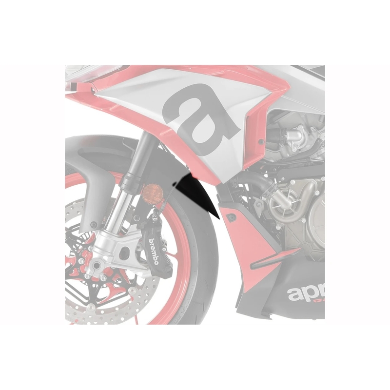 Front fender extension PUIG schwarz