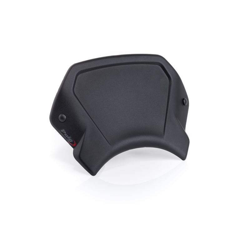 Windschirm PUIG FRONTAL PLATE schwarz Aluminium