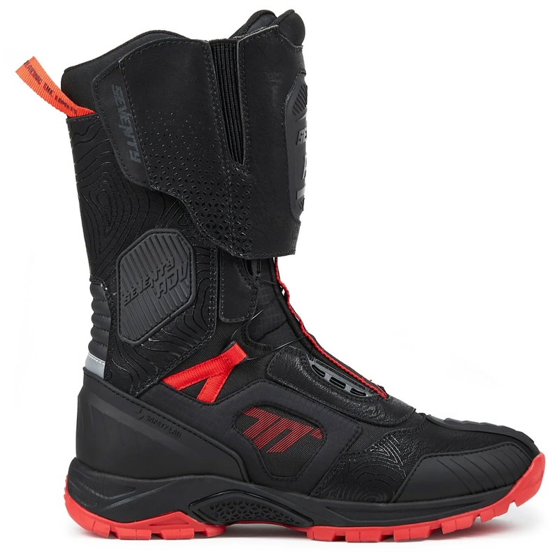 Motorradstiefel Seventy Degrees SD-BA6 Stelvio High Schwarz-Rot