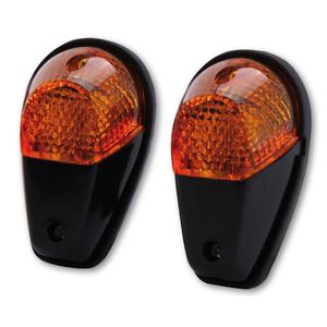Motorradblinker Highsider Smart 12V/21W schwarz-orange