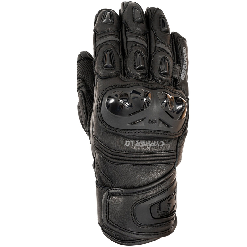Oxford Cypher 1.0 kurze Motorradhandschuhe schwarz