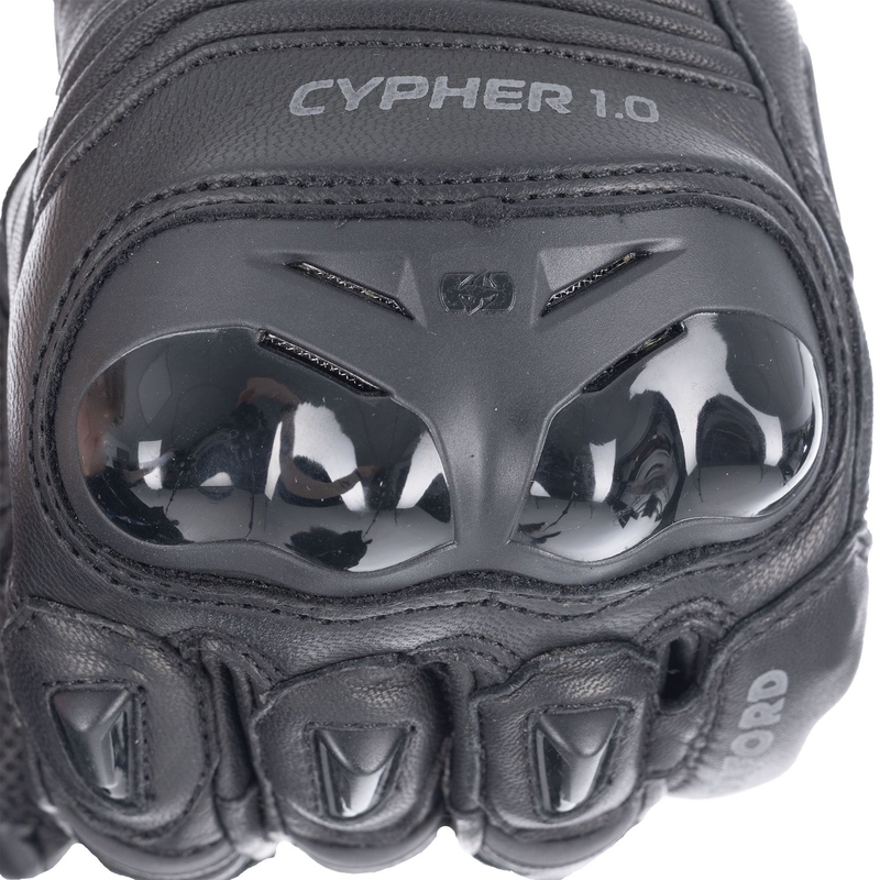 Oxford Cypher 1.0 kurze Motorradhandschuhe schwarz