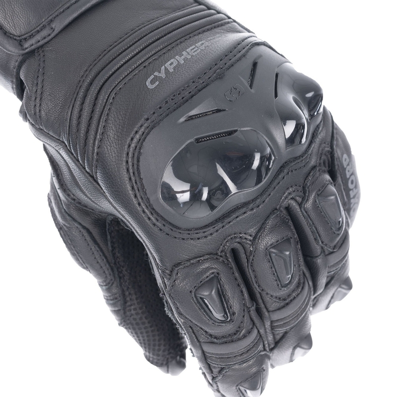 Oxford Cypher 1.0 kurze Motorradhandschuhe schwarz