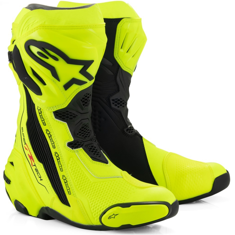 Alpinestars Supertech R Motorradstiefel neongelb-schwarz