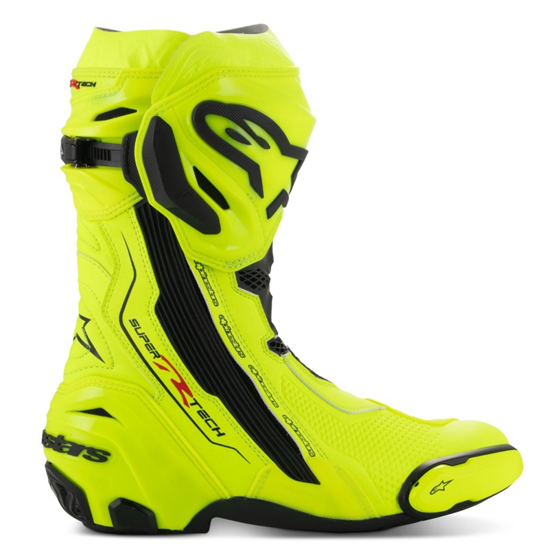 Alpinestars Supertech R Motorradstiefel neongelb-schwarz