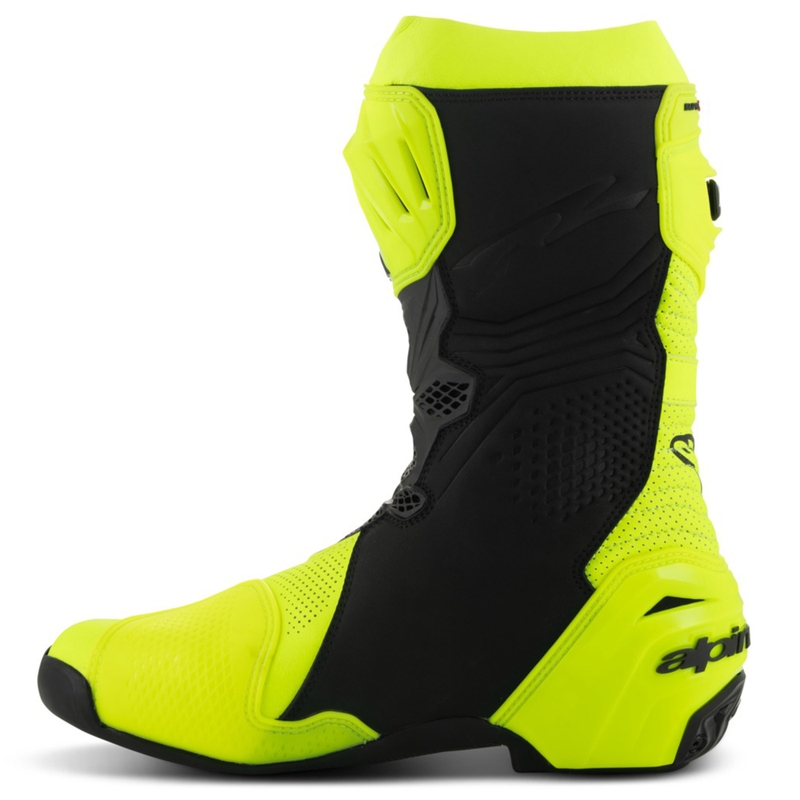 Alpinestars Supertech R Vented Motorradstiefel neongelb-schwarz