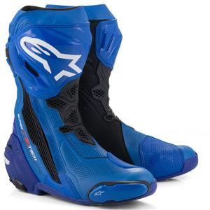 Alpinestars Supertech R Vented Motorradstiefel blau-schwarz