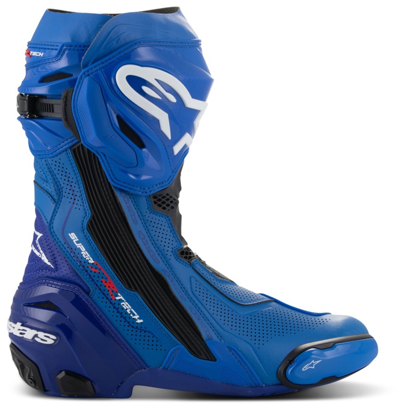 Alpinestars Supertech R Vented Motorradstiefel blau-schwarz